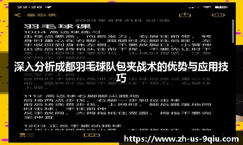 深入分析成都羽毛球队包夹战术的优势与应用技巧